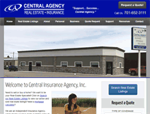 Tablet Screenshot of centralagency.com